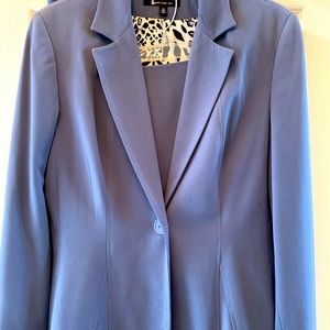 LARRY LEVINE SUIT 3 Piece Pants Skirt Jacket Blue Women’s size 12